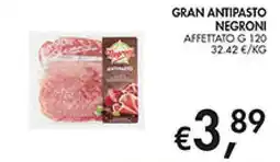 Maxi Coal Gran antipasto Negroni offerta