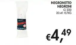 Maxi Coal Negronetto Negroni offerta