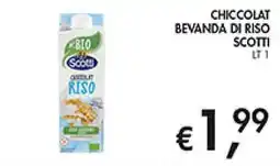 Maxi Coal Chiccolat bevanda di riso Scotti offerta