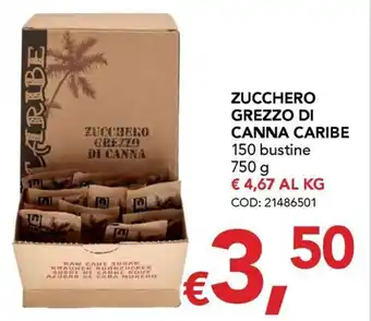 Zucchero grezzo di canna caribe