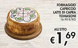 Maxi Coal Formaggio capriccio latte di capra Tomasoni offerta