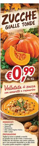 Maxi Coal Zucche gialle tonde offerta