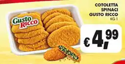 Maxi Coal Cotoletta spinaci gusto ricco offerta