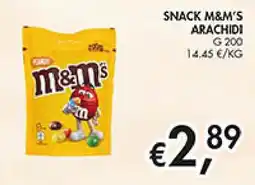 Maxi Coal Snack M&M's arachidi offerta