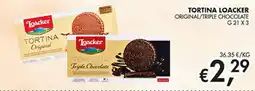 Maxi Coal Tortina Loacker Original/Triple Chocolate offerta