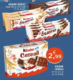 Maxi Coal Kinder Cereali offerta