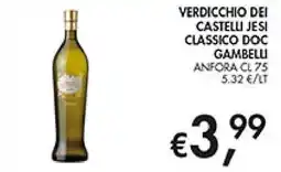 Maxi Coal Verdicchio dei Castelli Jesi Classico Doc Gambelli offerta