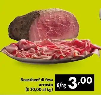 Roastbeef di fesa arrosto