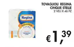 Maxi Coal Tovaglioli Regina Cinque Stelle offerta