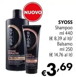 Maxi Family Syoss Intense Keratin Shampoo Deep Care offerta