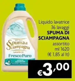 Maxi Family Spuma di Sciampagna Lavatrice Fresco Puro offerta