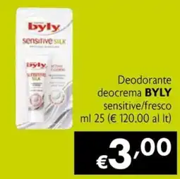 Maxi Family Deodorante deocrema BYLY sensitive/fresco offerta