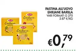 Maxi Coal Pastina all'uovo emiliane Barilla offerta