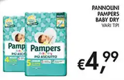 Maxi Coal Pannolini Pampers Baby Dry offerta