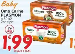 Market Ingross Baby Omo Carne PLASMON offerta