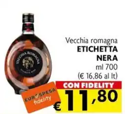 Eurospesa Vecchia romagna etichetta nera offerta