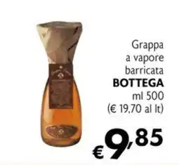Eurospesa Grappa a vapore barricata BOTTEGA offerta