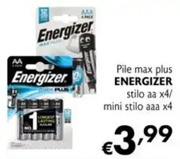 Eurospesa Pile max plus ENERGIZER offerta
