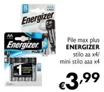 Pile max plus ENERGIZER