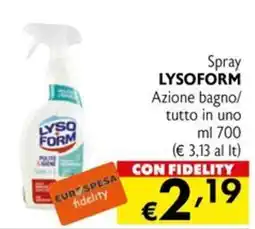 Eurospesa Spray Lysoform offerta