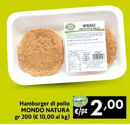 Maxi Family Hamburger di pollo MONDO NATURA offerta