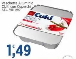 Market Ingross Vaschette Alluminio Cuki con Coperchi offerta