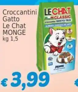Market Ingross Croccantini Gatto Le Chat MONGE offerta
