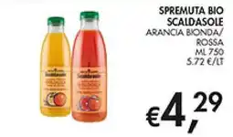 Maxi Coal Spremuta bio Scaldasole arancia bionda/rossa offerta
