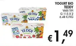 Maxi Coal Yogurt bio teddy vari tipi offerta