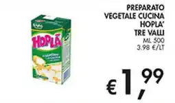 Maxi Coal Preparato vegetale cucina Hopla' Tre Valli offerta