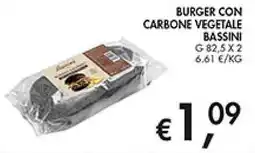 Maxi Coal Burger con carbone vegetale Bassini offerta