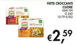 Maxi Coal Fette croccanti cuore offerta