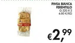 Maxi Coal Pinsa bianca Ferentillo offerta