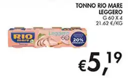 Maxi Coal Tonno Rio Mare Leggero offerta