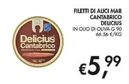 Maxi Coal Filetti di alici mar Cantabrico Delicius offerta