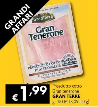 Prosciutto cotto Gran tenerone Gran Terre