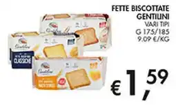 Maxi Coal Fette biscottate Gentilini offerta