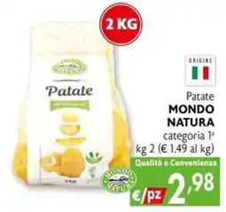 Eurospesa Patate MONDO NATURA offerta