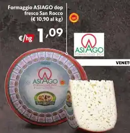 Eurospesa Formaggio Asiago dop fresco San Rocco offerta