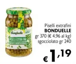 Eurospesa Piselli extrafini Bonduelle offerta