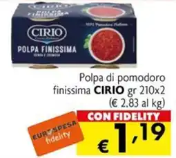 Eurospesa Polpa di pomodoro finissima Cirio offerta