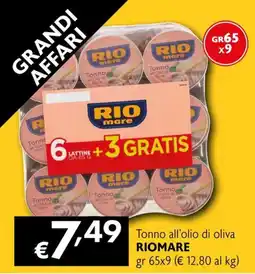 Eurospesa Tonno all'olio di oliva Riomare offerta