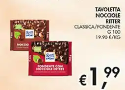 Maxi Coal Tavoletta nocciole Ritter offerta