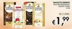 Maxi Coal Tavolette Ferrero Rocher/Raffaello/Pocket Coffee offerta