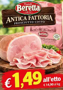 Maxi Coal Fratelli Beretta Antica Fattoria Prosciutto Cotto offerta