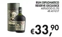 Maxi Coal Rum Diplomatico Reserve Esclusive offerta