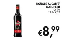 Maxi Coal Liquore al caffe' Borghetti offerta