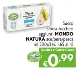 Eurospesa Succo senza zuccheri aggiunti MONDO NATURA offerta