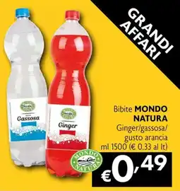 Eurospesa Bibite MONDO NATURA Ginger offerta