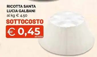 Ricotta Santa Lucia Galbani
